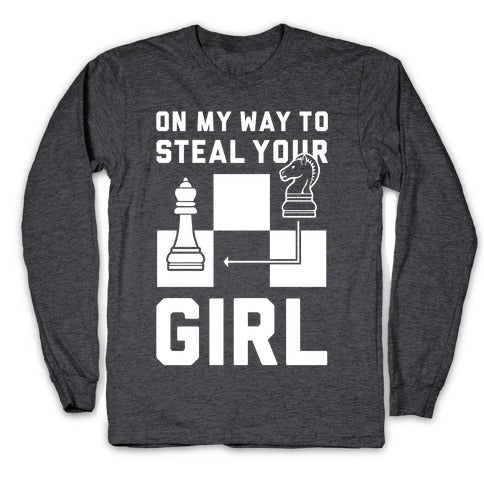 On My Way To Steal Your Girl Chess Longsleeve Tee